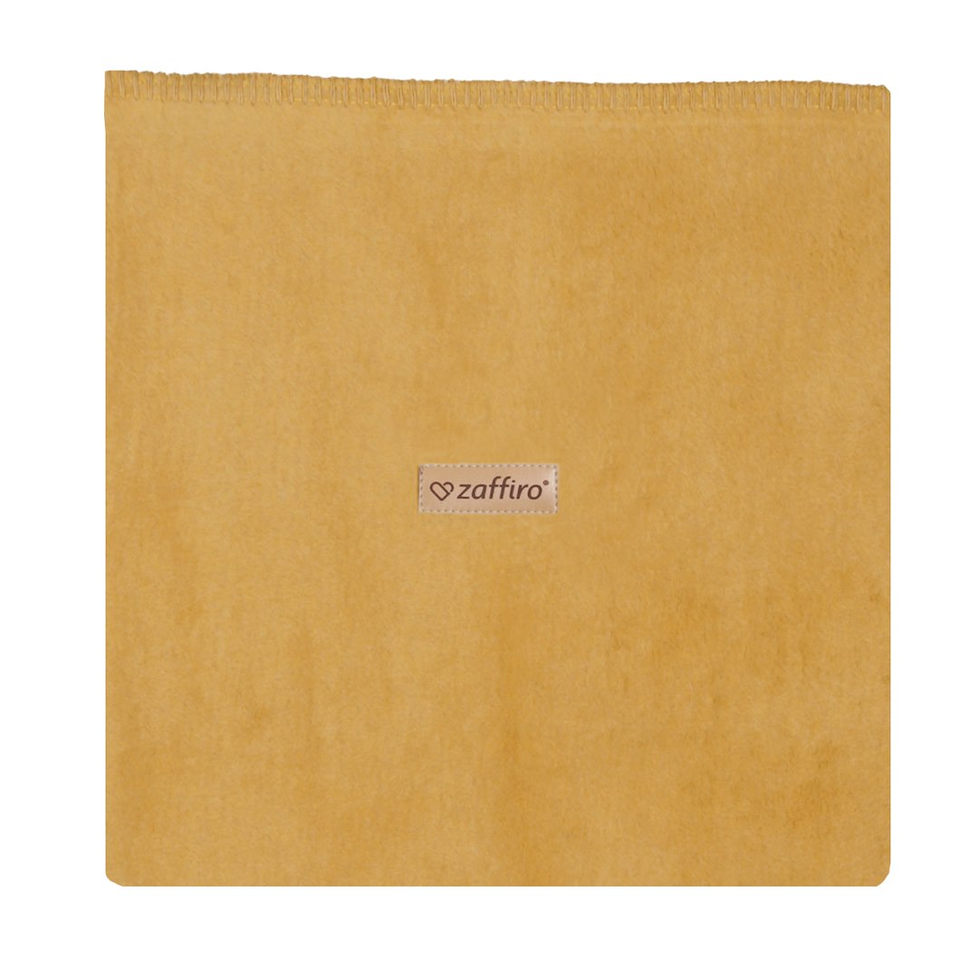 Koc bawełniany Oslo 75x100cm mustard