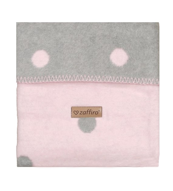 Cotton blanket Bari 75x100cm baby pink