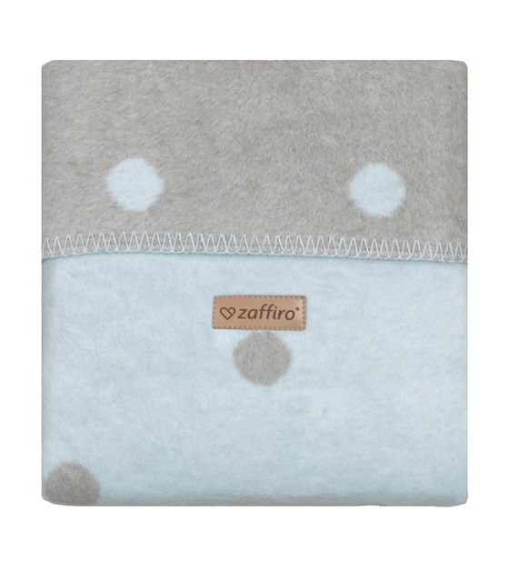 Cotton blanket Bari 75x100cm blue