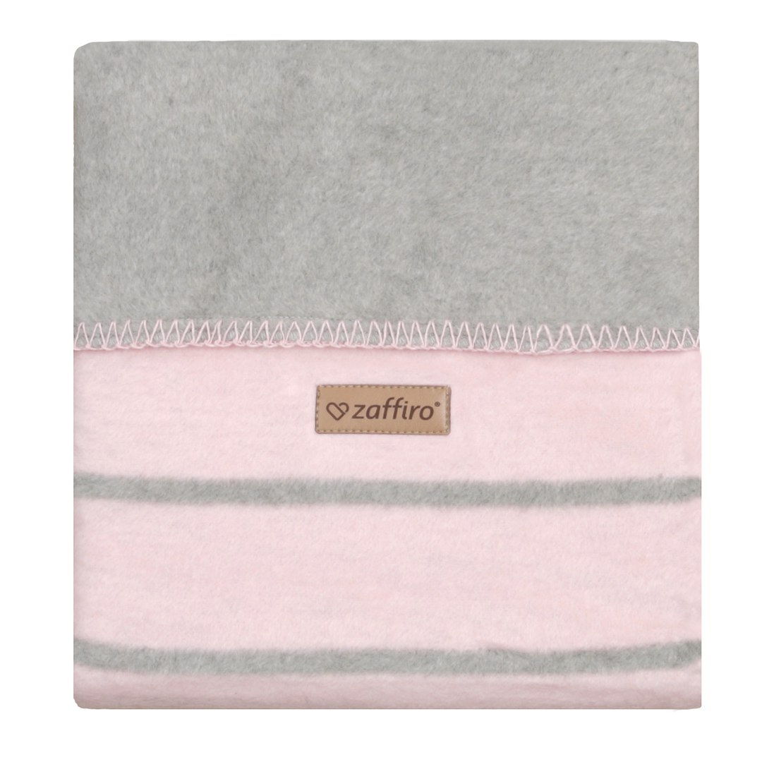 Koc bawełniany Alba 75x100cm baby pink