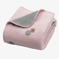 Koc bawełniany Bari 100x150cm baby pink