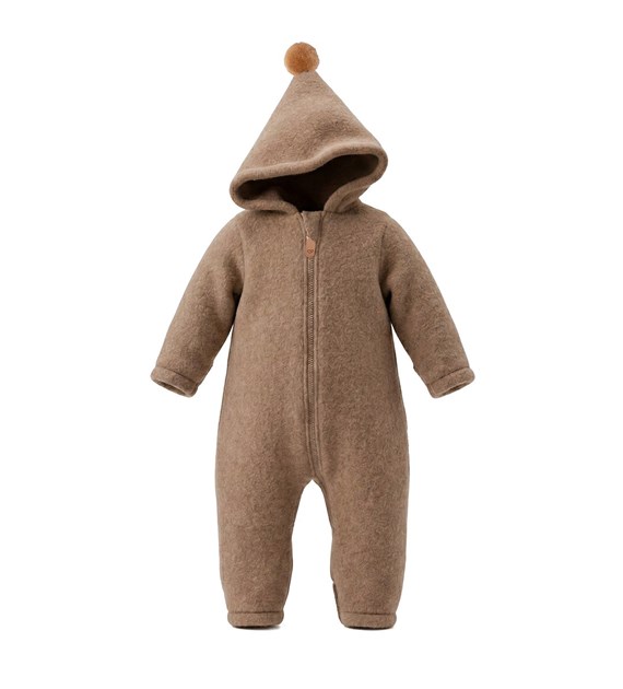 Kombinezon wełniany dla dzieci Sierra 74/80 brown