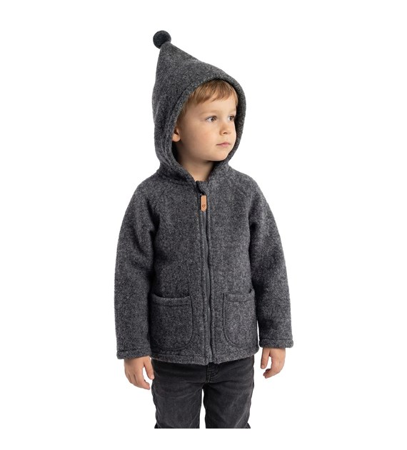 Kurteczka dziecięca wełniana Meri Sierra 110/116 anthracite