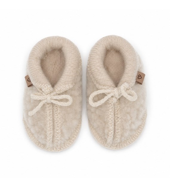 Buciki dziecięce wełniane Nevada 0-6m beige