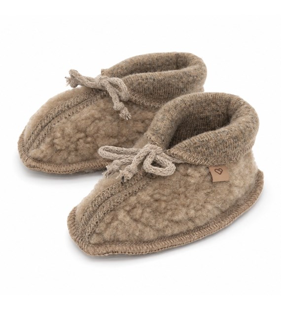 Buciki dziecięce wełniane Nevada 6-12m brown