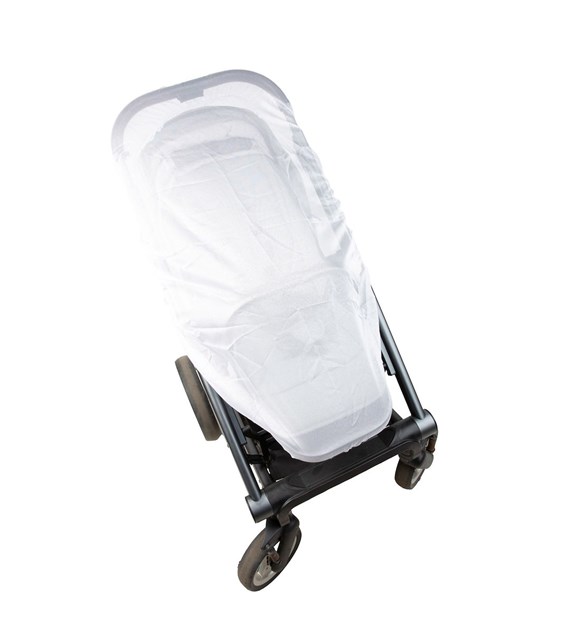 Universal mosquito net for the stroller white