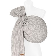 Chusta kółkowa HugMe Leaves 70x195cm grey