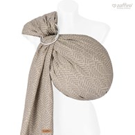 Chusta kółkowa HugMe Leaves 70x195cm beige