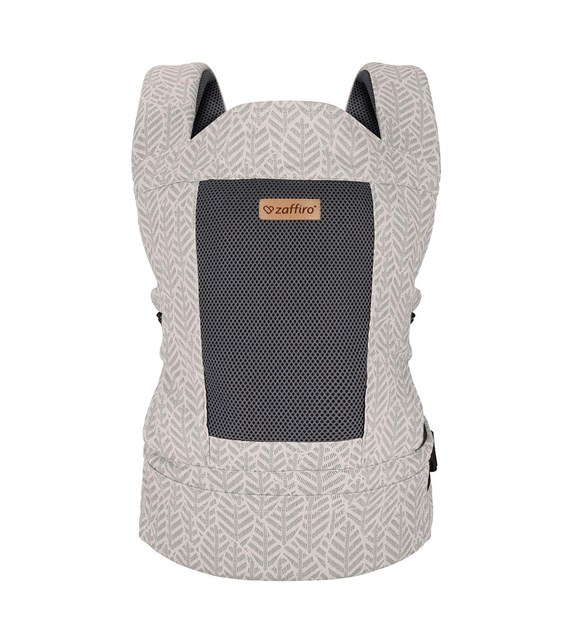 Baby carrier City Air Leaves grey
