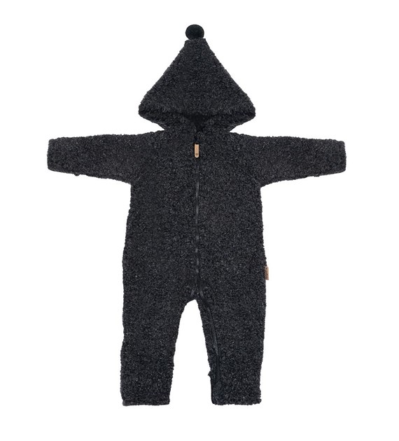 Wool romper suit Nevada 74/80 anthracite