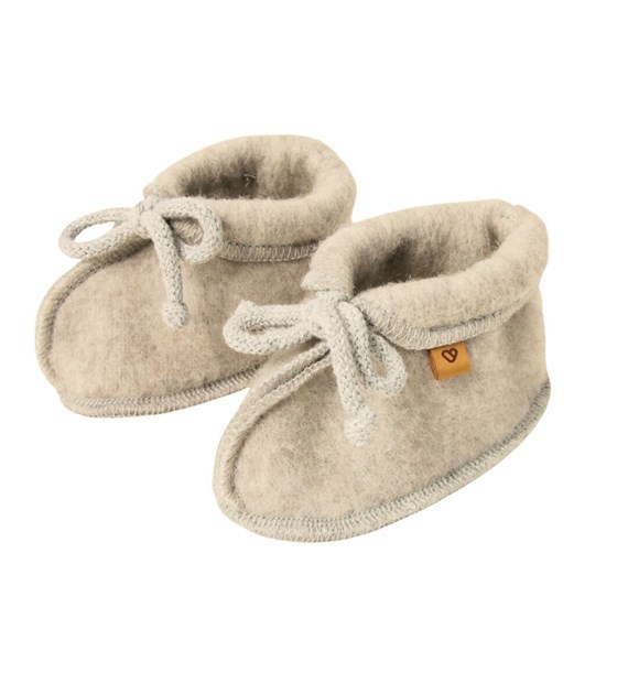 Wool baby shoes Sierra M 6-12m beige