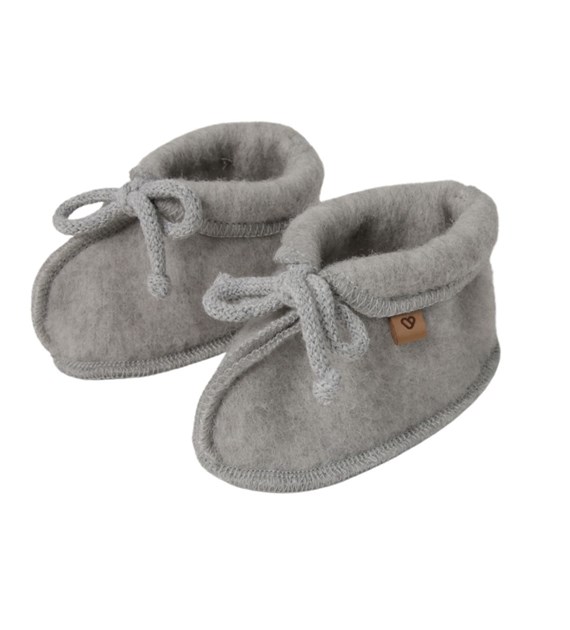 Wool baby shoes Sierra M 6-12m grey