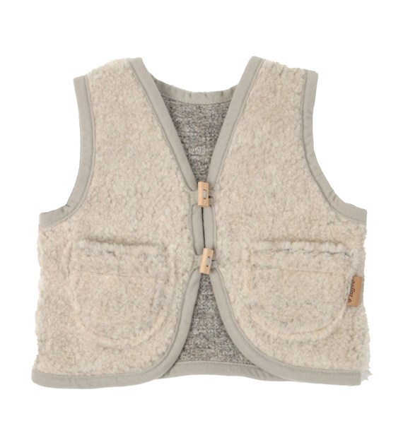 Wool baby vest Nevada 98/104 beige