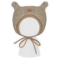 Czapeczka Violet wełniana Nevada M 6-12m brown