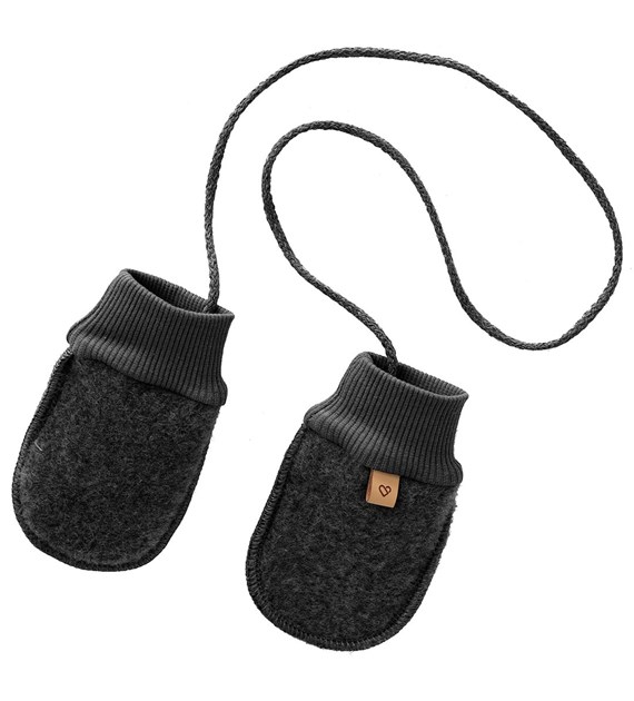 Wool kiddy hand muff Sierra 0-12m anthracite