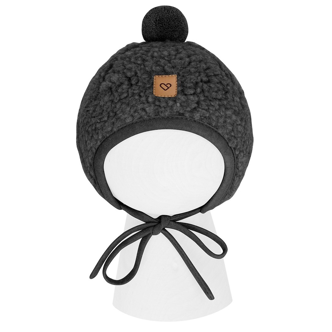 Czapeczka Tulip wełniana Nevada M 6-12m anthracite