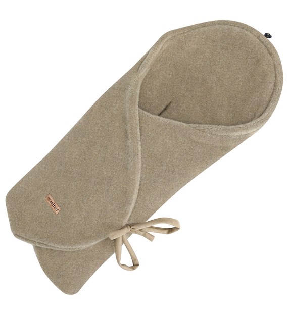 Wool wrapper Sierra 0-12m brown
