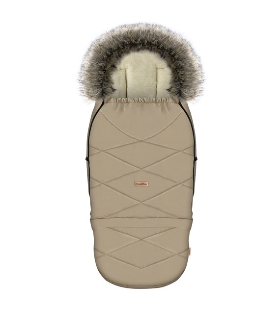 Adjustable footmuff with bag GrowUP Nordico 0-36m beige