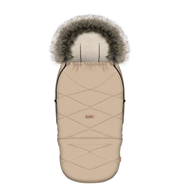 Adjustable footmuff with bag GrowUP Aspen 0-36m vanilla