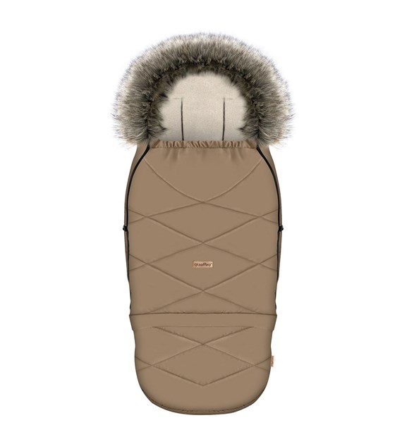 Adjustable footmuff with bag GrowUP Aspen 0-36m latte