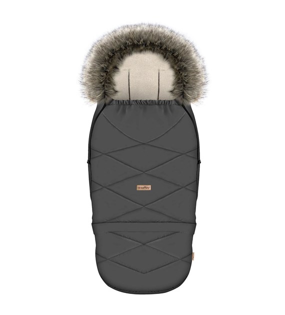 Adjustable footmuff with bag GrowUP Aspen 0-36m anthracite