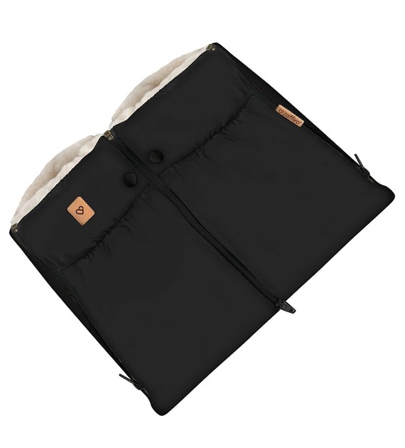 Two-parts hand muffs Aspen black