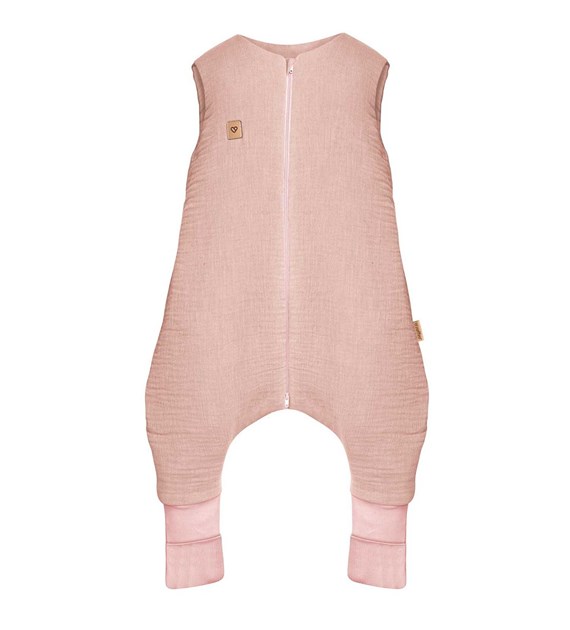 Sleeping bag with legs muslin 1,5 TOG Malaga 1-2y baby pink