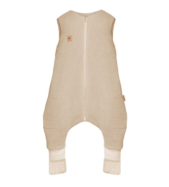 Sleeping bag with legs muslin 0,5 TOG Malaga 2-4y beige