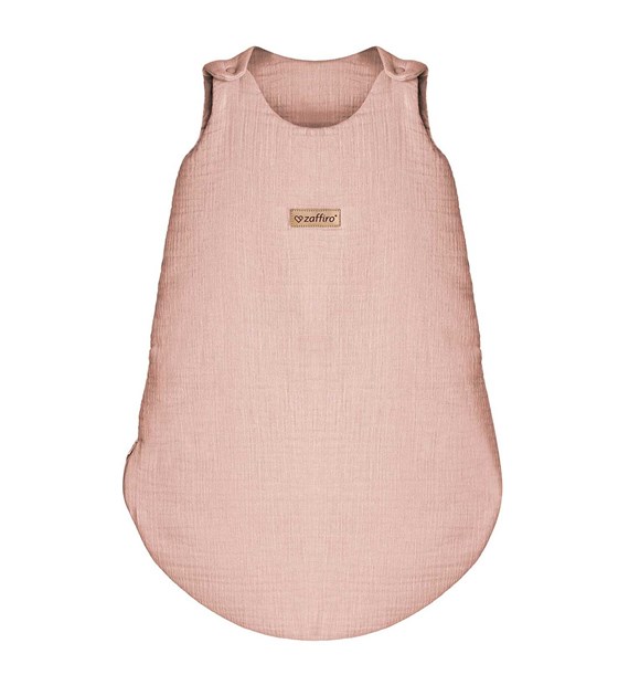 Sleeping bag muslin 0,5 TOG Malaga 6-12m baby pink