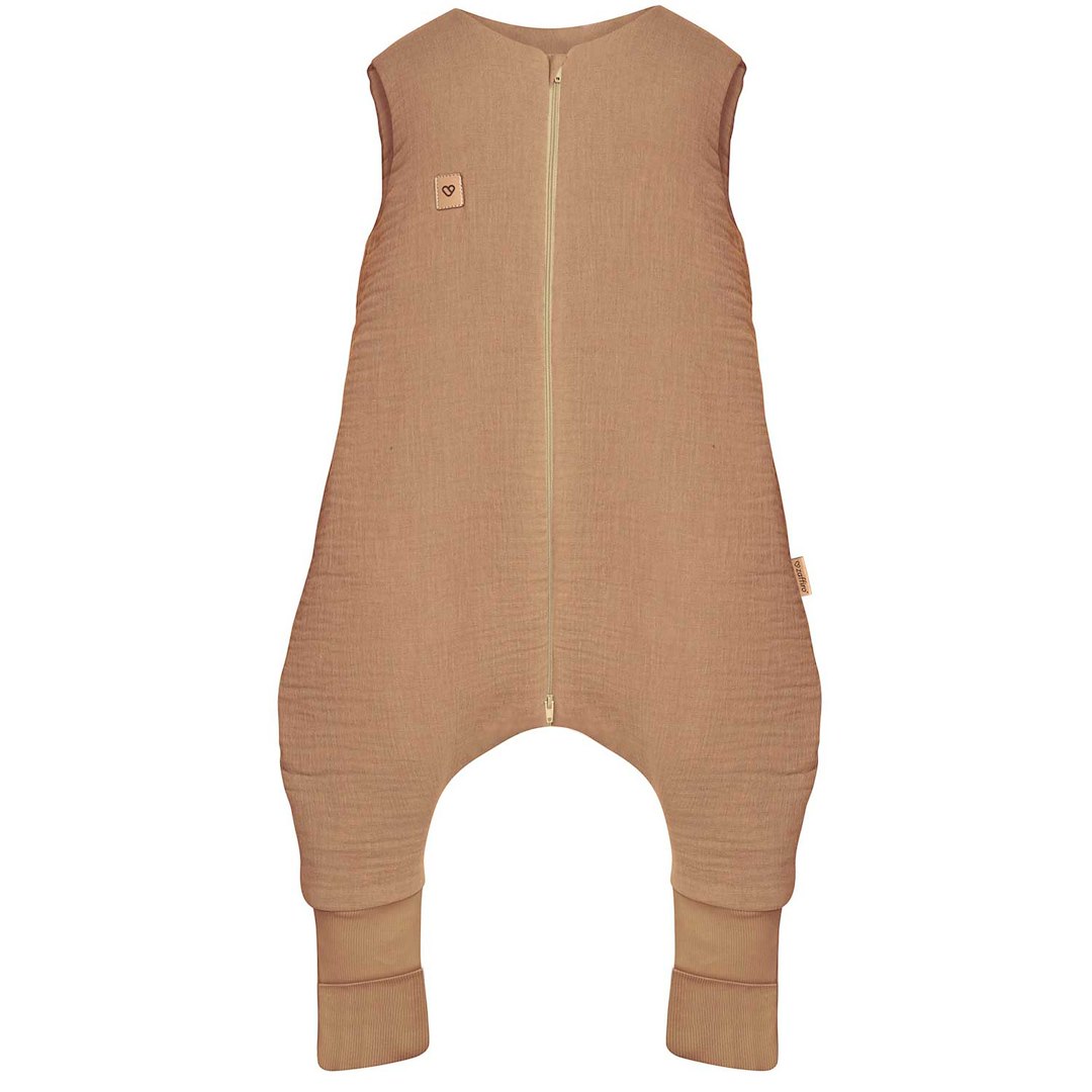 Śpiworek do spania z nogawkami muślinowy 0,5 TOG Malaga 2-4l toffee