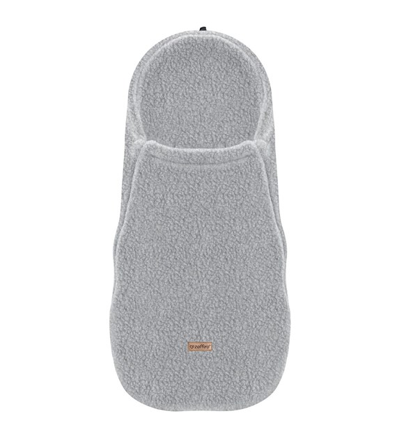 Wool footmuffs mini Nevada 0-18m grey