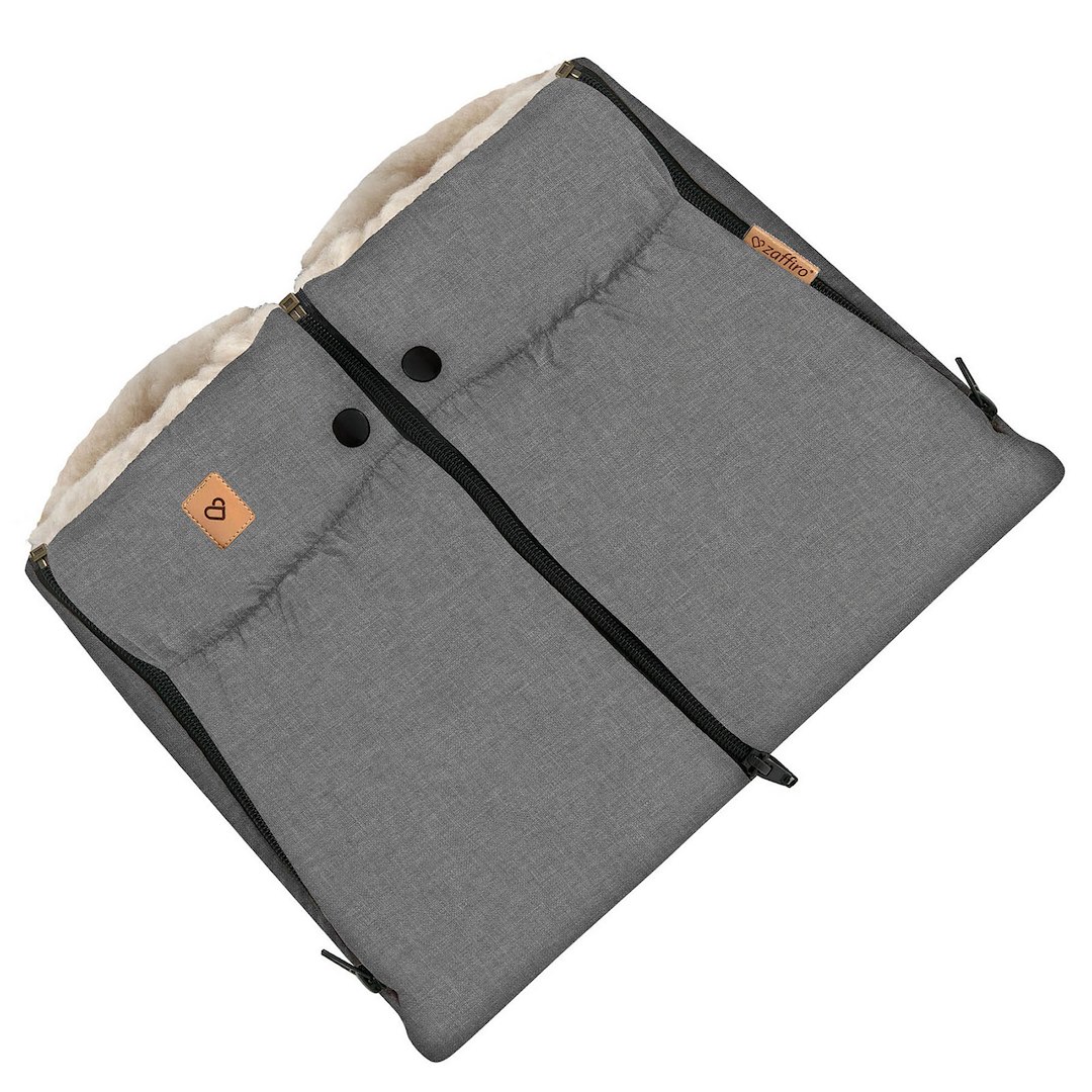 Mufka do wózka Scandi light grey