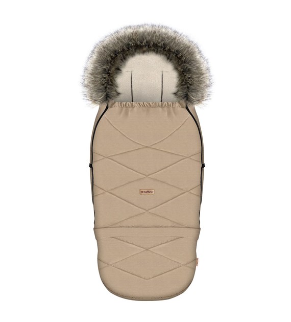 Adjustable footmuff with bag GrowUP Scandi 0-36m beige