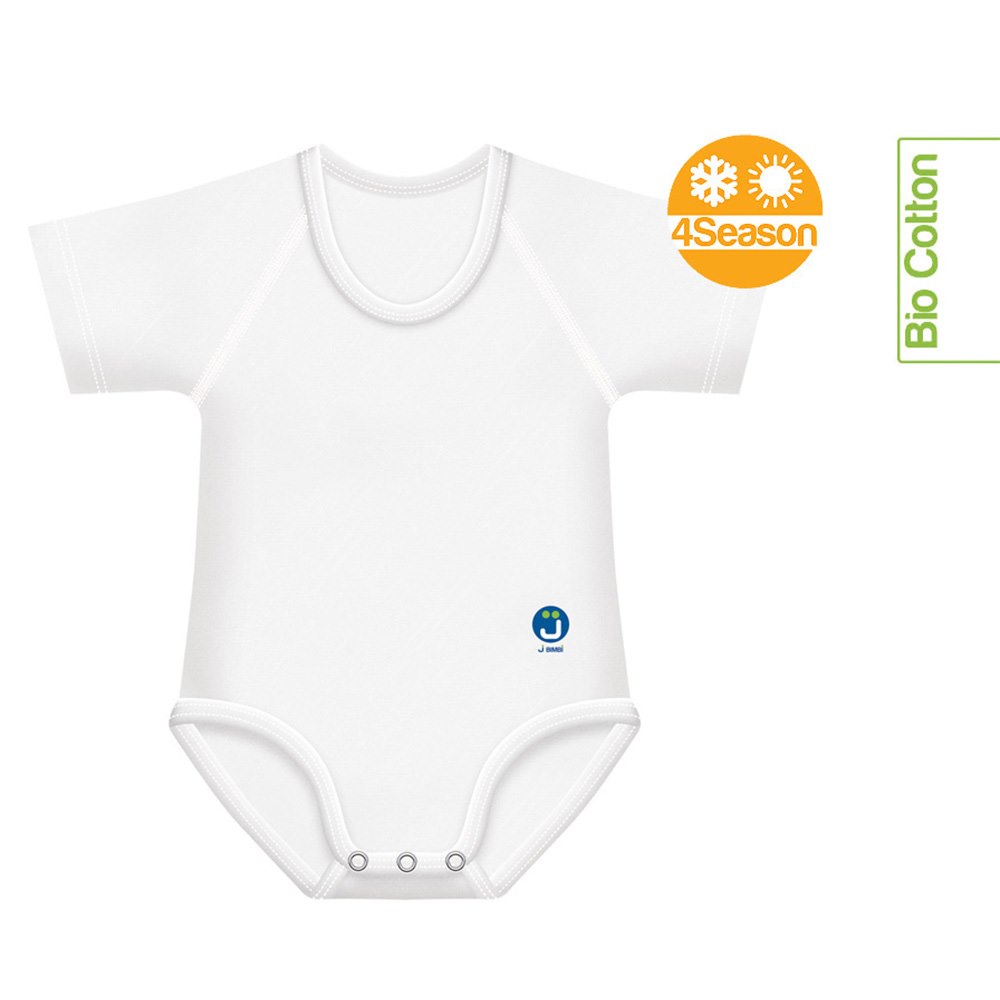Body rosnące Bio Cotton 4Season 0-36m white