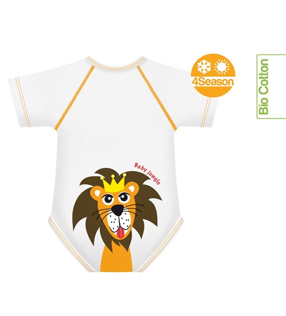 Growing body Bio Cotton 4Season 0-36m lion