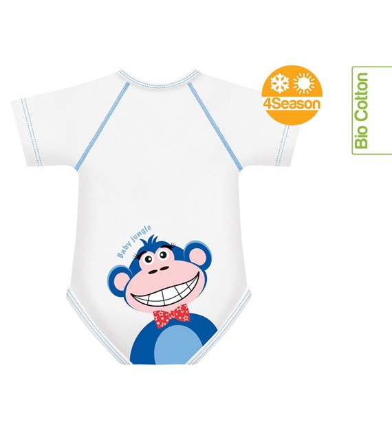 Body rosnące Bio Cotton 4Season 0-36m monkey