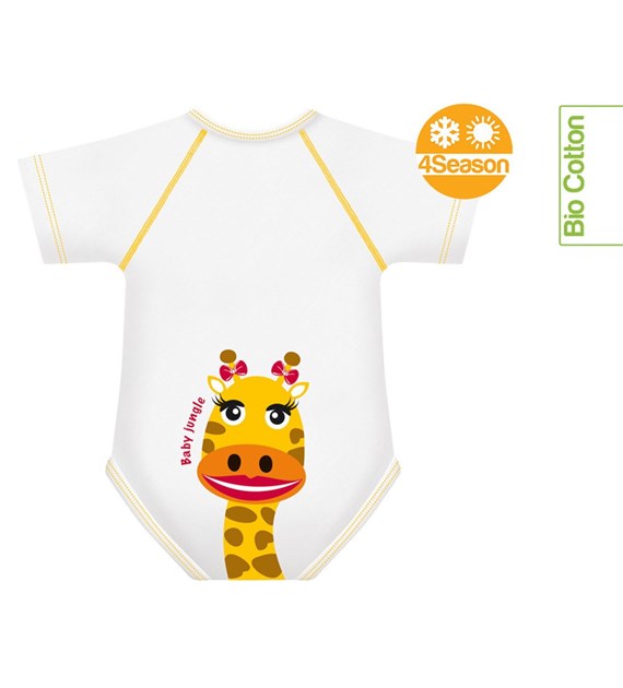 Growing body Bio Cotton 4Season 0-36m giraffe