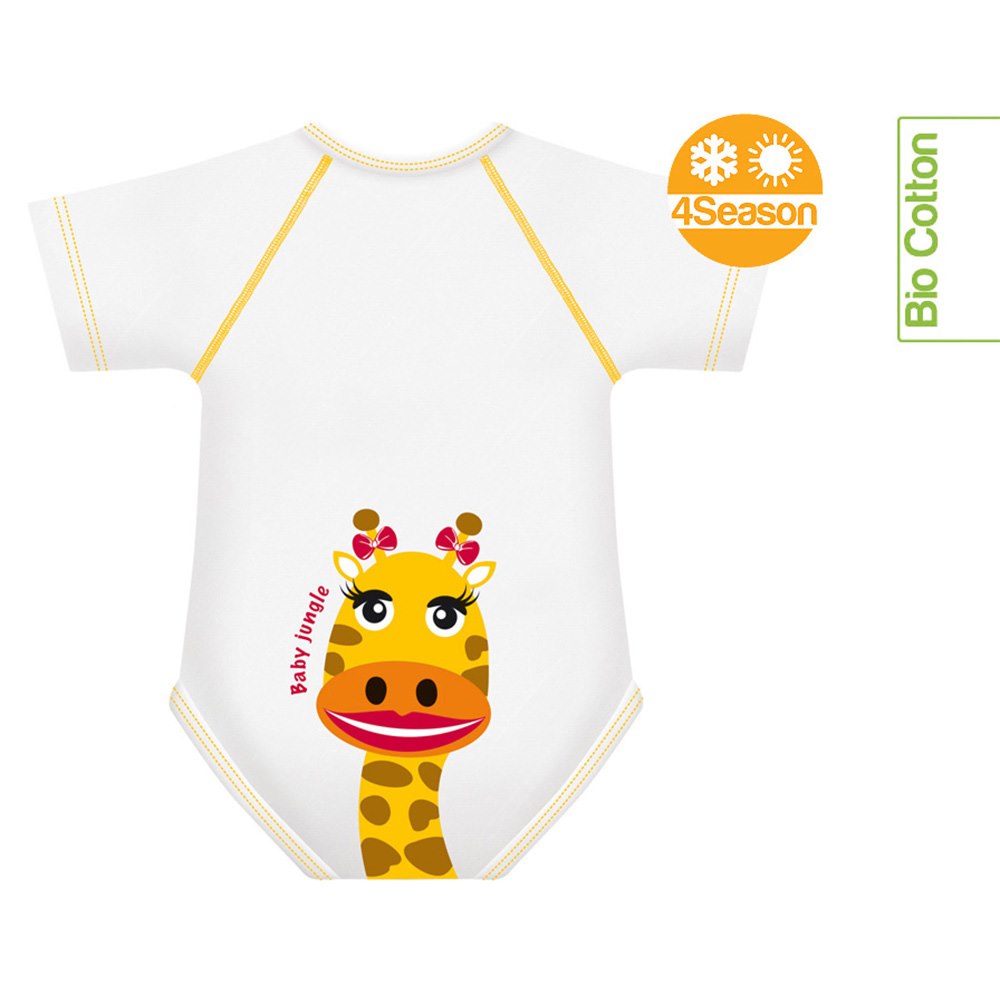 Body rosnące Bio Cotton 4Season 0-36m giraffe