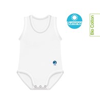 Body rosnące Bio Cotton Summer 0-36m white