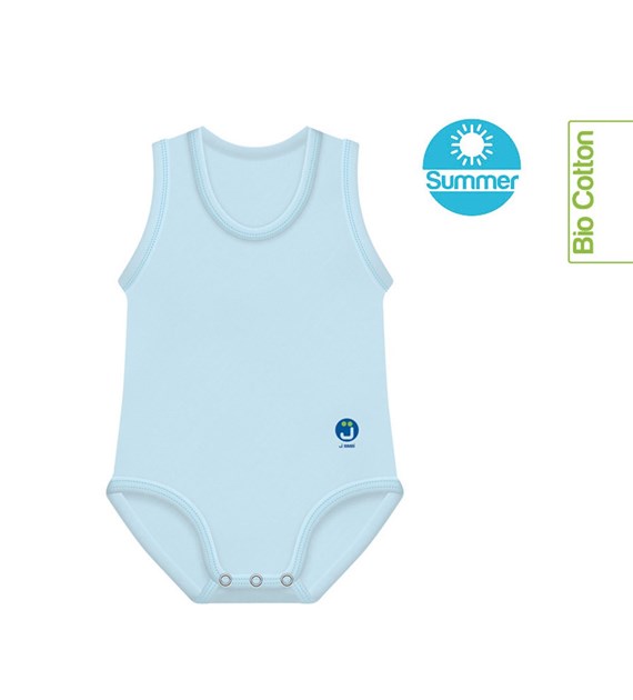 Body rosnące Bio Cotton Summer 0-36m light blue