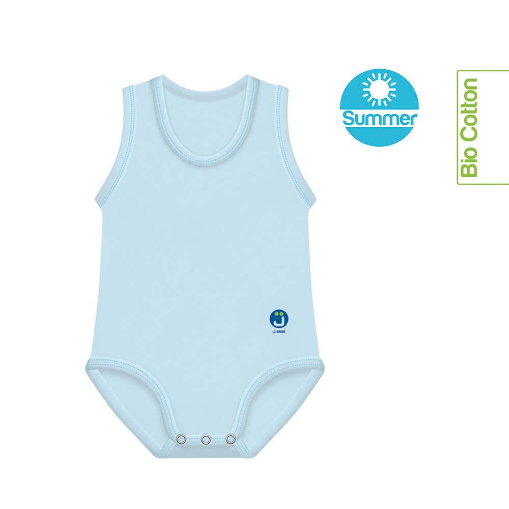 Body rosnące Bio Cotton Summer 0-36m light blue