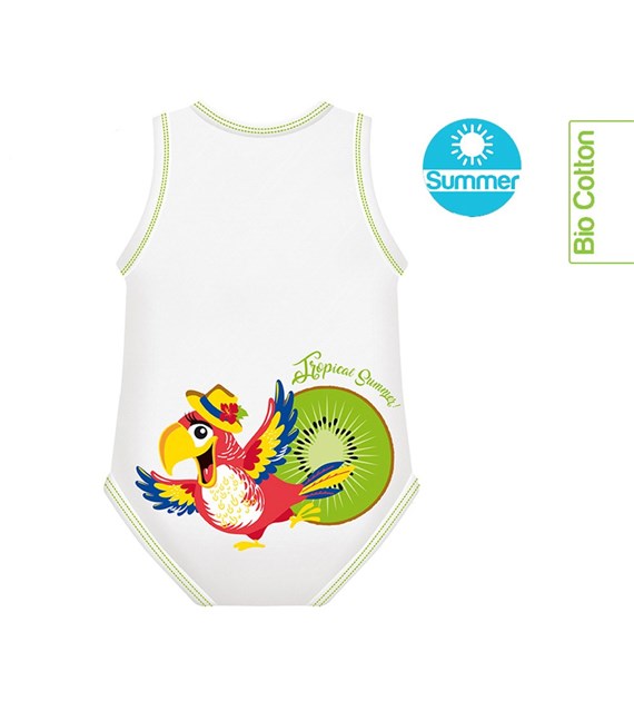 Body rosnące Bio Cotton Summer 0-36m parrot