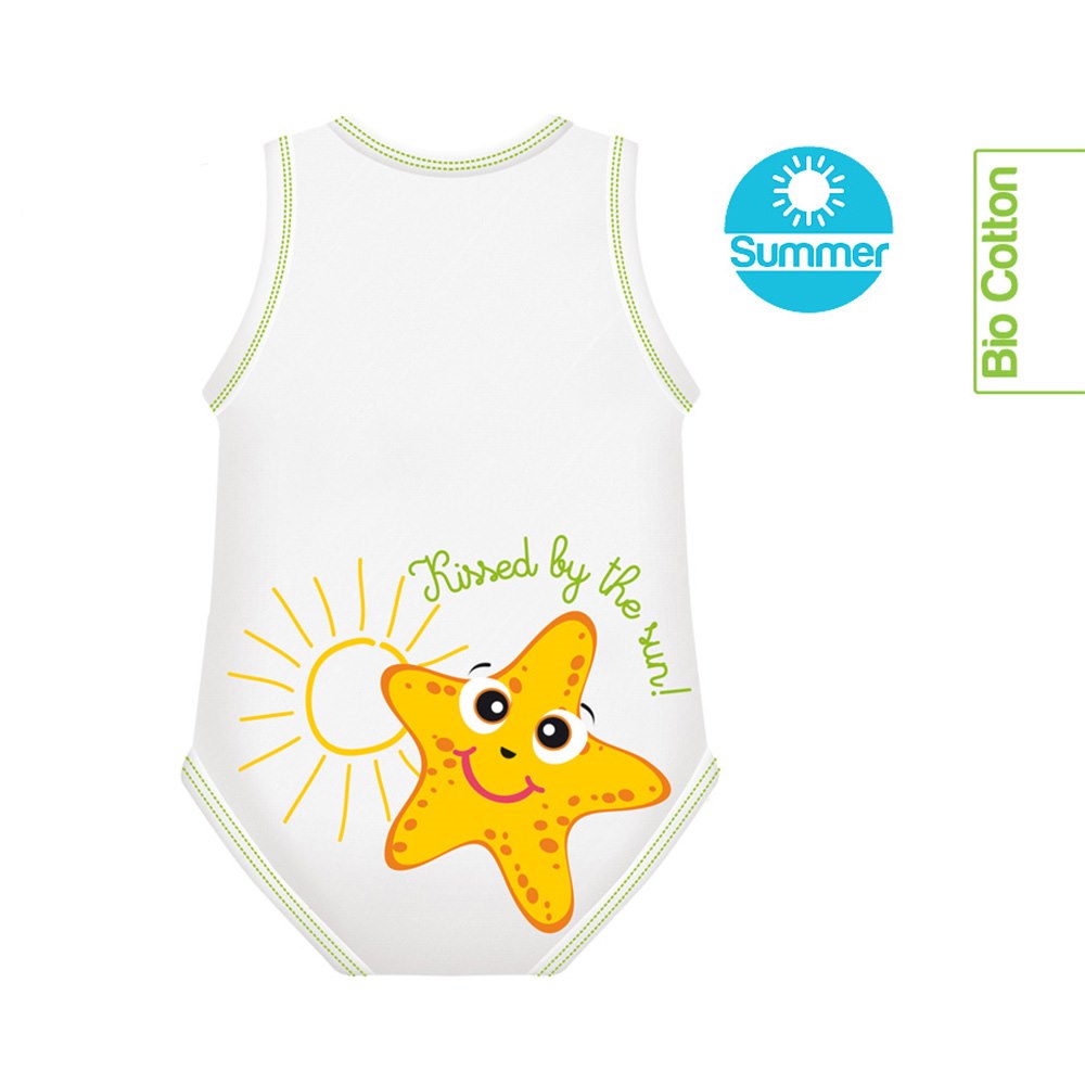 Body rosnące Bio Cotton Summer 0-36m star