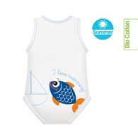 Body rosnące Bio Cotton Summer 0-36m fish
