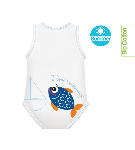 Growing body Bio Cotton Summer 0-36m fish
