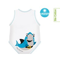 Body rosnące Bio Cotton Summer 0-36m shark