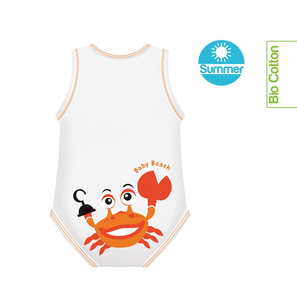 Body rosnące Bio Cotton Summer 0-36m crab
