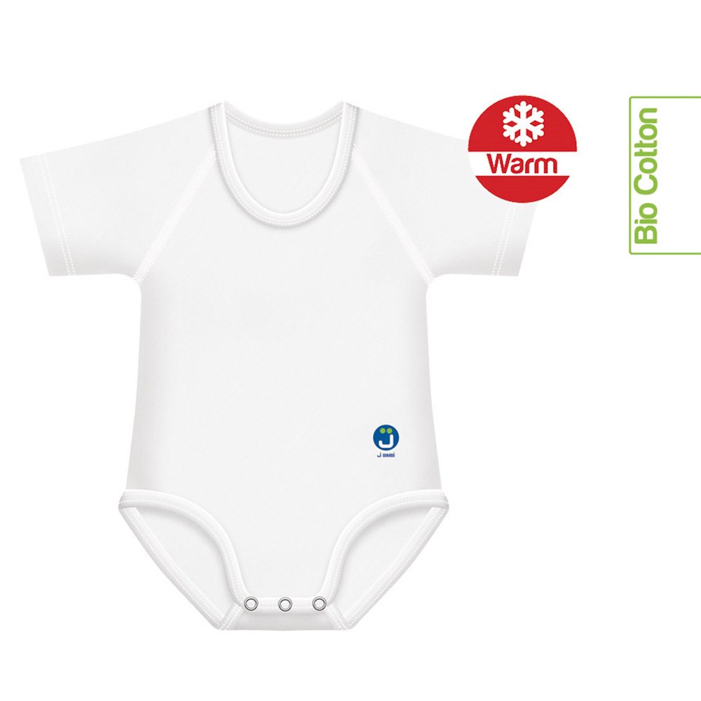 Body rosnące Bio Cotton Warm 0-36m white
