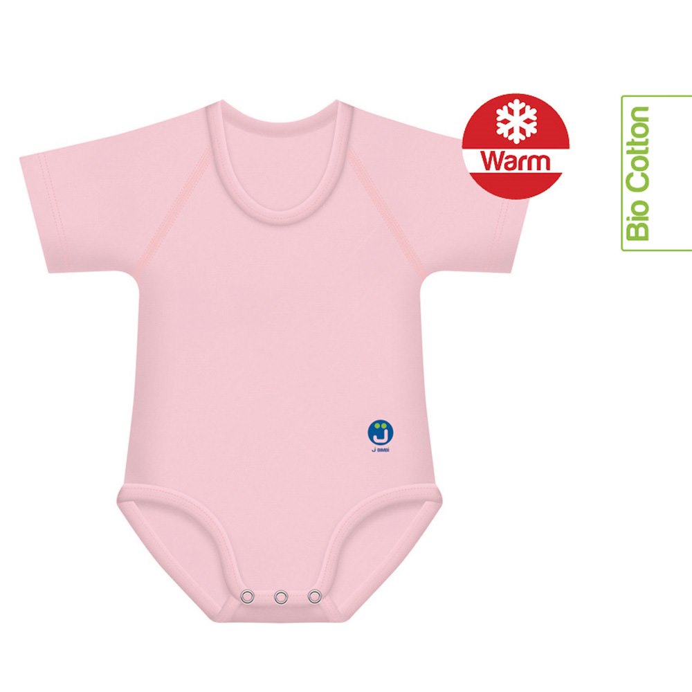 Body rosnące Bio Cotton Warm 0-36m baby pink