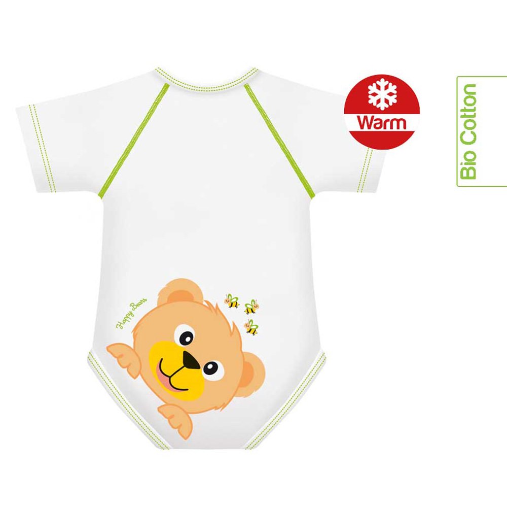 Body rosnące Bio Cotton Warm 0-36m bear